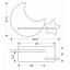 Настінний світильник Candellux Moon 40x29.5 см Жовто-сірий (21-75727) Охтирка