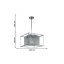Люстра WunderLicht Yw1305 40x108 см Серебристо-прозрачный (YW1305-44) Житомир