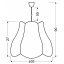 Люстра Candellux Zuza 35x90 см Різнокольоровий (31-96961) Надвірна