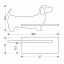 Настенный светильник Candellux Dog 36.5x18.5 см Коричневый (21-01047) Белгород-Днестровский