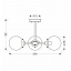 Люстра Candellux Lens 60x32 см Латунно-чорний (33-01290) Київ