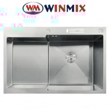 Кухонная мойка Winmix MH7849R-HK SS COLOR из нержавеющей стали со ступенькой для сушилки и подставкой под ножи