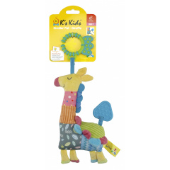 Погремушка мягкая с прорезывателем Ks Kids Жираф 32 x 13 x 4 см Разноцветный (6710207) Ужгород