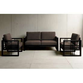Комплект металлической мебели Tobi Sho Вердон/S12 с подушками рогожка Коричневый/08, 750х1300х700 мм