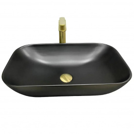 Раковина накладна VBI Avezzano чорний мат VBI-014401