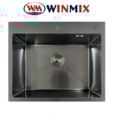 Кухонная мойка Winmix MH6050 Decor Nano-Black из нержавеющая сталь, Графит