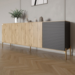 Комод Lion Грей 204x38x76.5 см Дуб Аппалачи/Асфальт (LION-042680) Мукачево