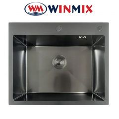 Кухонная мойка Winmix MH6050 Decor Nano-Black из нержавеющая сталь, Графит Коломыя
