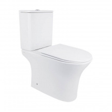 Унітаз-компакт Qtap Presto безобідковий з сідінням Soft-close QT24221217AW