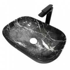 Раковина накладна VBI Ravenna Black opal glossy (VBI-011225) Умань
