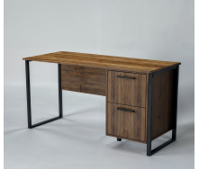 Стол письменный Tobi Sho LOFT Volcano СПЛВ/5 прямой с 2 ящиками, столешница 36 мм, 1600х600х765 Фаервуд