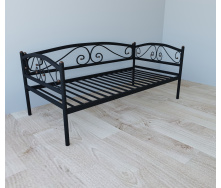 Ліжко-тахта металеве Tobi Sho VERONA Lux односпальне 200X80 Чорний