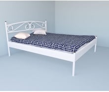Ліжко Tobi Sho VERONA-1 полуторне металеве 190X120 Білий