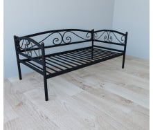 Ліжко-тахта металеве Tobi Sho VERONA Lux односпальне 190X80 Чорний