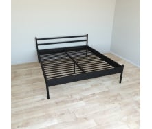 Ліжко Tobi Sho COMFORT-1 двоспальне металеве 200X160 Чорний