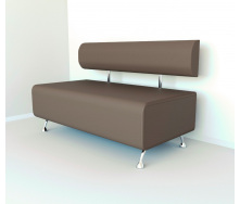 Диван офисный Tobi Sho Доран-42 без подлокотников 1000x540x750, кожзам Капучино 2242
