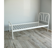 Кровать Tobi Sho RELAX-1 односпальная металлическая для дачи, гостиниц 200X80 Белый