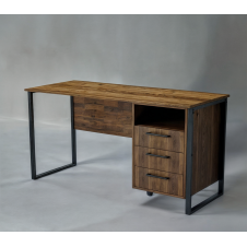 Стол письменный Tobi Sho LOFT Volcano СПЛВ/3-1 прямой с 3 ящиками, столешница 18 мм, 1600х600х750 Фаервуд