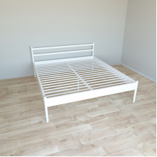 Ліжко Tobi Sho COMFORT-1 двоспальне металеве 190X160 Білий