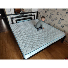 Кровать Tobi Sho BRIO-1 полуторная металлическая 200X120 Черный Ужгород