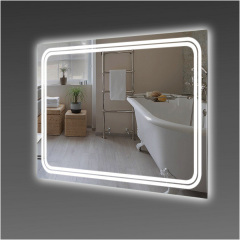 Зеркало прямоугольное Экватор с фоновой LED подсветкой DR-46 900х700х30 Новая Каховка