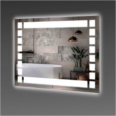 Дзеркало прямокутне Екватор з фоновим LED підсвічуванням DR-65 800х600х30 Дніпро
