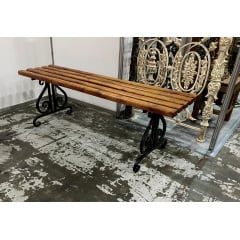 Лавка Tobi Sho Ліра кована вулична для дачі, будинку 1,75 м колір Дуб Бердянськ