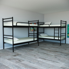 Кровать двухъярусная Tobi Sho COMFORT DUO металлическая 200X80 Черный Нежин