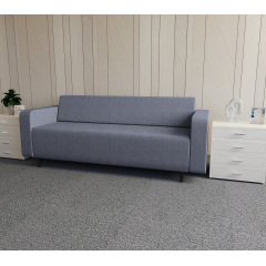 Диван офисный Tobi Sho Арне с подлокотниками 1880х700х740 мм, обивка велюр Magic Grey Бердичев