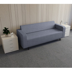Диван офисный Tobi Sho Арне с подлокотниками 1880х700х740 мм, обивка велюр Magic Grey Бердичев