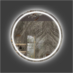 Зеркало настенное круглое Экватор с LED подсветкой DR-15 950х950х30 Покровск