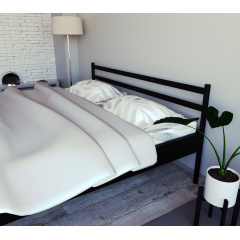 Кровать Tobi Sho COMFORT-1 двуспальная металлическая 190X160 Черный Калуш