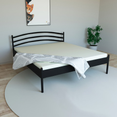 Кровать Tobi Sho GLORIA-1 (50) двуспальная металлическая 200x180 Черный Черновцы
