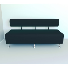 Диван офісний Tobi Sho Доран-42 без підлокітників 1800x540x750, шкірзам Морська хвиля 2215 Токмак