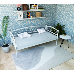 Ліжко-тахта металеве Tobi Sho VERONA Lux односпальне 190x80 Білий Луцьк