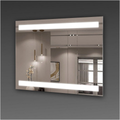 Зеркало настенное Экватор с LED подсветкой для ванной комнаты DR-58 900х700х30 Киев