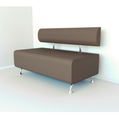 Диван офісний Tobi Sho Доран без підлокітників 1200x540x750, шкірозамінник Капучино 2242 Дніпро