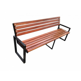 Скамейка садовая Tobi Sho в стиле Лофт усиленная 200 см цвет макасар