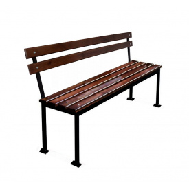 Лавка Tobi Sho для кладбища без подлокотников 100 см цвет орех