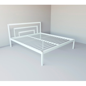Кровать Tobi Sho BRIO-1 полуторная металлическая 200X140 Белый