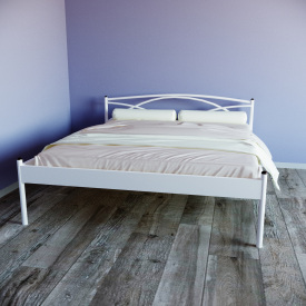 Кровать Tobi Sho PALERMO-1 полуторная металлическая 200X120 Белый