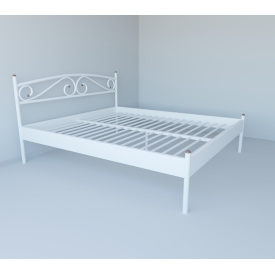Ліжко двоспальне металеве Tobi Sho CAROLA-1 190Х180 Біле