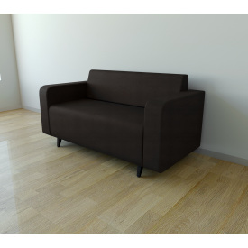 Диван офісний Tobi Sho Арне з підлокітниками 1580х700х740 мм, оббивка велюр Magic Chocolate