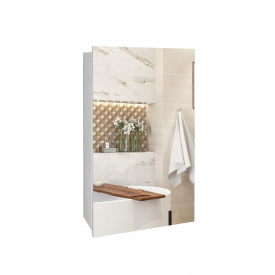 Дзеркальна навісна шафа у ванну кімнату TR7-40 400х700х140 мм