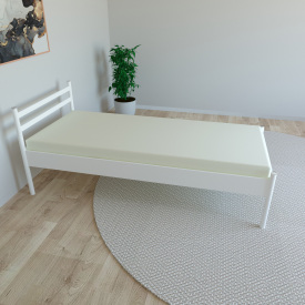 Кровать односпальная металлическая Tobi sho Гармония 190X80 белый