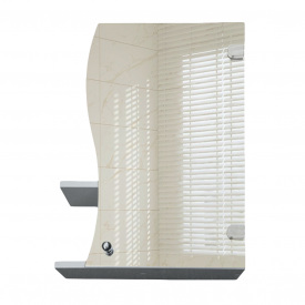 Зеркальный навесной шкафчик с открытыми боковыми полками для ванной комнаты Tobi Sho ТB8-40 400х600х125 мм