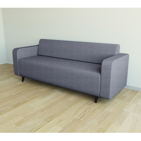 Диван офисный Tobi Sho Арне с подлокотниками 1880х700х740 мм, обивка велюр Magic Grey