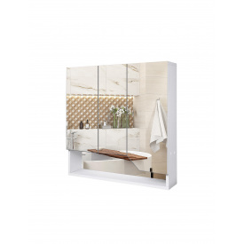 Дзеркальна навісна шафа у ванну кімнату TR1-80 700х800х145 мм