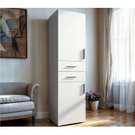 Шкаф-пенал Tobi Sho ST-0014 с полками и выдвижными ящиками, 600х2180х520 мм, Белый