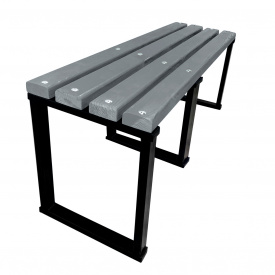 Лавка садова Tobi Sho Лофт без спинки та підлокітників посилена 200 см колір сірий